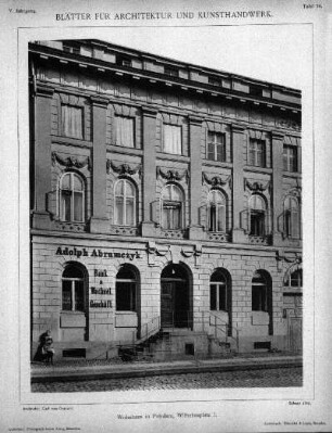 Tafel 74: Wohnhaus in Potsdam, Wilhelmsplatz 5