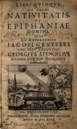 Libri Qvinqve De Festo Nativitatis, Et Epiphaniae Domini