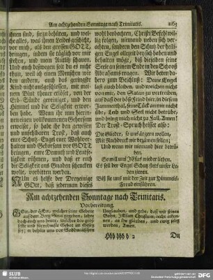 Am achtzehenden Sonntage nach Trinitatis