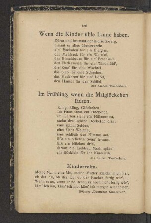 Im Frühling, wenn die Maiglöckchen läutern.