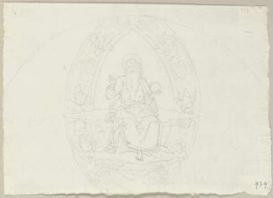 Gottvater mit Engeln, an der Decke der Cappella delle Rose der Santa Maria degli Angeli