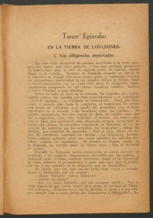 Tercer episodio - En la tierra de los leones