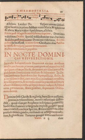 In Nocte Dominicae Resurrectionis.