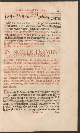 In Nocte Dominicae Resurrectionis.