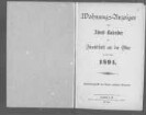 Wohnungs-Anzeiger und Adreß-Kalender für Frankfurt an der Oder auf das Jahr 1891