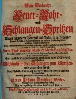 Neue Nachricht von Feuer- Rohr- und Schlangen-Spritzen