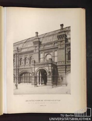 Serie I. No. 28. Stadtbahnhof Friedrichstraße. Berlin.