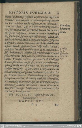 Caput XVI. De Boleslao, Quinto decimo Bohemorum duce
