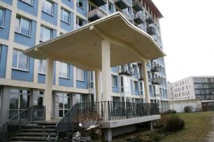 Dresden: Blaues Haus (Forschungsinstitut für Arbeitsschutz und Arbeitsökonomie), heute Wohnhaus