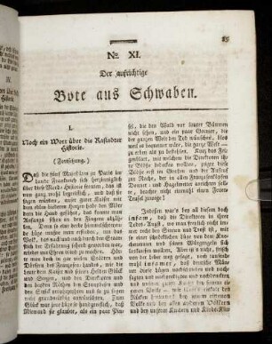 No. XI. [Den 8ten Juli 1799.]