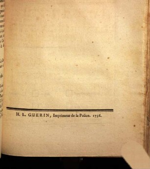 Extrait Des Registres Du Chastelet De Paris. Du Mecredi dix Novembre mil sept cens cinquante-six