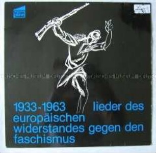 Europäische Lieder zum Widerstand, mit Begleitheft; Plattenhülle