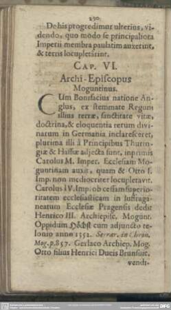 Cap. VI. Augmenta Principatuum & Comitatuum