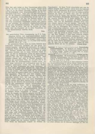 441-442 [Rezension] Die apostolischen Väter