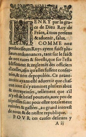 Edict du roy sur le reglement des eaues ... de ce royaume