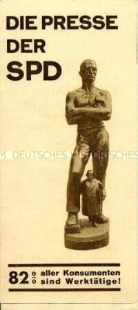 Informations- und Werbeprospekt für die sozialdemokratischen Tageszeitungen