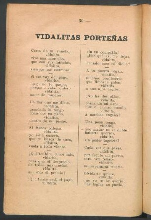 Vidalitas porteñas