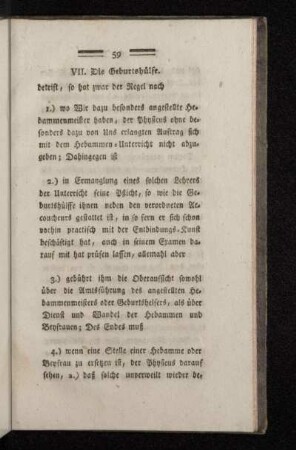 VII. Die Geburtshülfe.