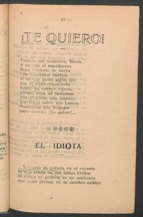 ¡Te quiero!