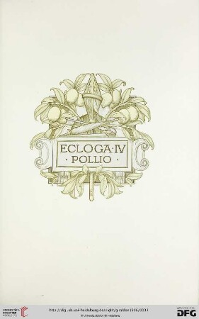 Ecloga IV: Pollio