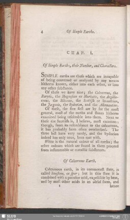 Chap. 1. Of Simple Earths, their Number, and Characters.