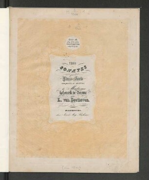 No. 1: Trois sonates pour le piano-forte : oeuv. 10