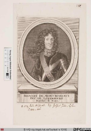 Bildnis François-Henri de Montmorency-Bouteville, duc de Luxembourg