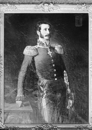 Bildnis Kurt Heinrich Graf von Einsiedel (Freier Standesherr auf Seidenberg-Reibersdorf, Milkel, ... Obermundschenk und Mitglied der I. Kammer, Vermählt mit Natalie Freiin Blome