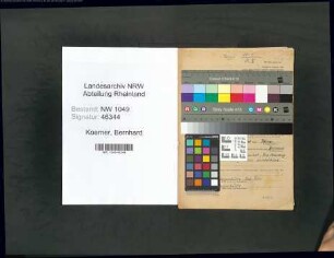 Entnazifizierung Bernhard Koerner , geb. 22.10.1922 (Gewerbelehrer)