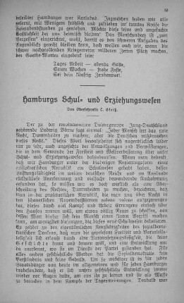 Hamburgs Schul- und Erziehungswesen