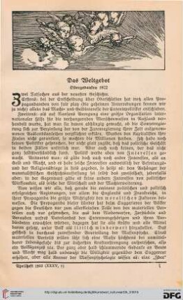 35: Das Weltgebot : Ostergedanken 1922
