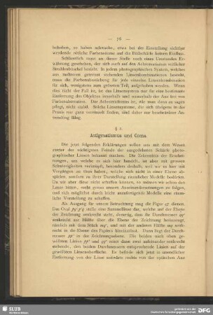§ 2. Astigmatismus und Coma