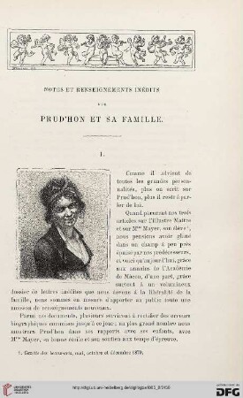 2. Pér. 32.1885: Notes et renseignements inédits sur Prud'hon et sa famille