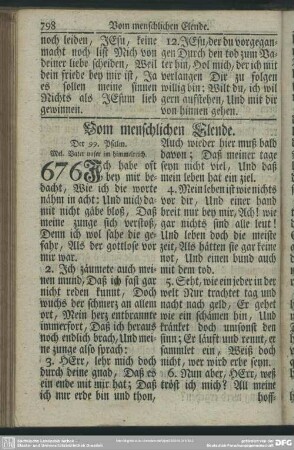 Vom menschlichen Elende