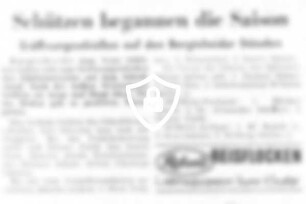 Schüzten begannen die Saison