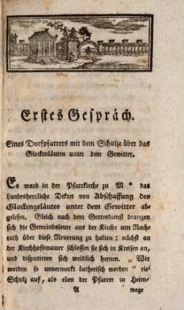 Unterricht von den Verwahrungsmitteln gegen die Gewitter für den Landmann : (im Sokratischen Tone)