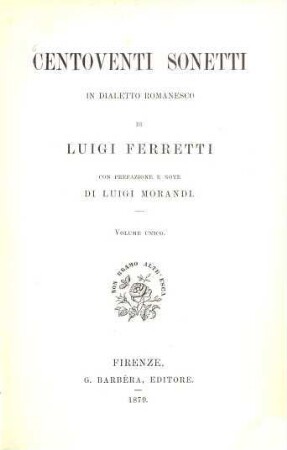 Centoventi sonetti in dialetto romanesco