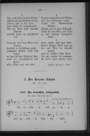 2. Des Herzens Sehnen