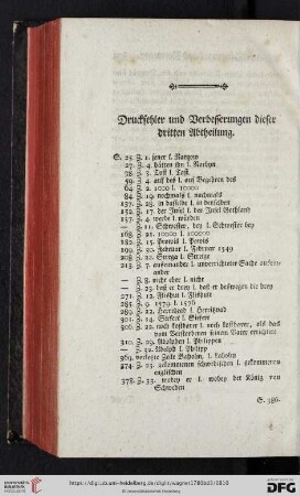 Druckfehler und Verbesserungen dieser dritten Abtheilung