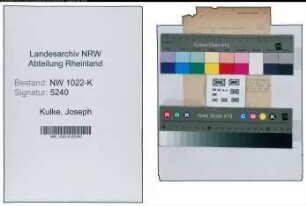 Entnazifizierung Joseph Kulke , geb. 00.00.0000 ()