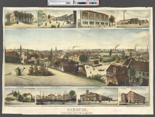 Harburg von der Südseite, von Marx Höhe aus aufgenommen