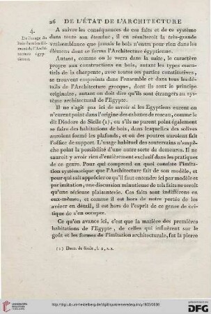 4: De l’usage du bois dans les elemens de l’Architecture egyptienne