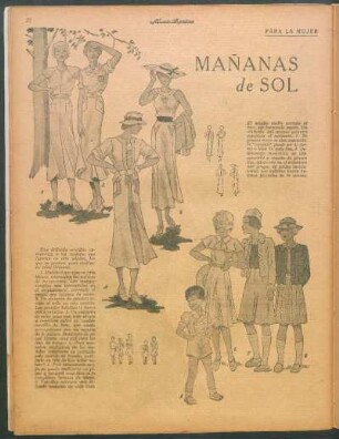 Mañanas de sol [Dibujos] : Para la mujer