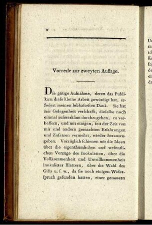 Vorrede zur zweyten Auflage.