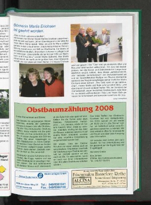 Börnerin Marlis Erichsen ist geehrt worden.