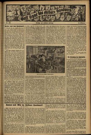 Zweite Ausgabe vom Sonntag, den 15. Oktober 1933.