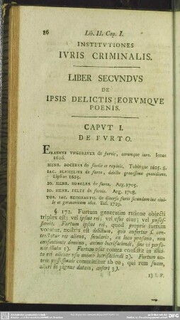 Liber Secundus De Ipsis Delictis Eorumque Poenis