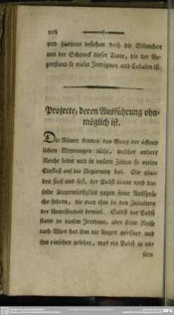 Projecte, deren Ausführung ohnmöglich ist