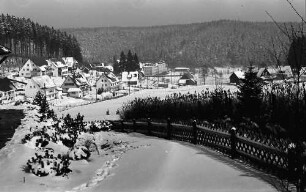 Friedenweiler: Blick vom Jägerhäusle; im Schnee auf Friedenweiler