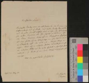 Brief von Anton Kirchner an Unbekannt vom 3.3.1831